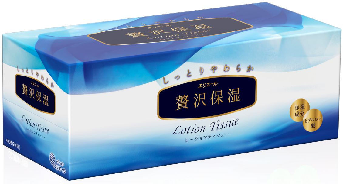 日本大王elleair奢侈保濕柔霜面紙200抽