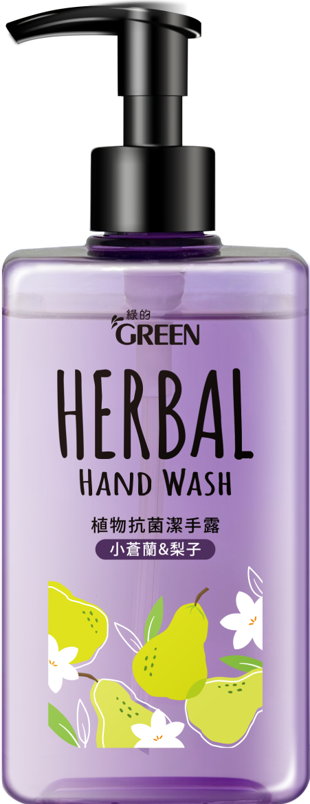 綠的植物抗菌潔手露-小蒼蘭&梨子