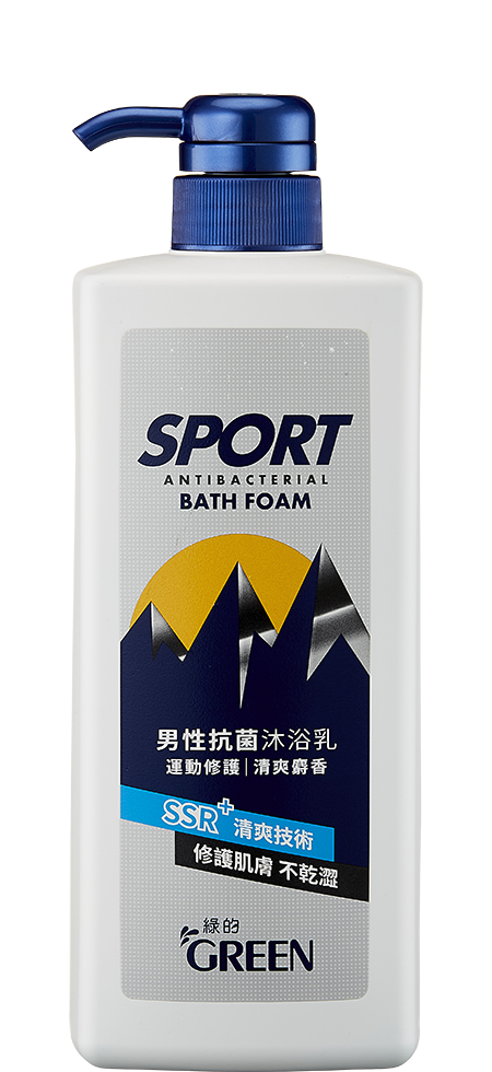 綠的男性抗菌沐浴乳-運動修護 