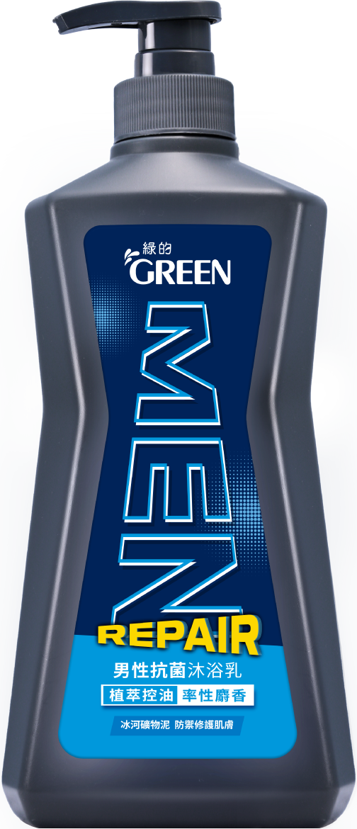 綠的男性抗菌沐浴乳-植萃控油率性麝香