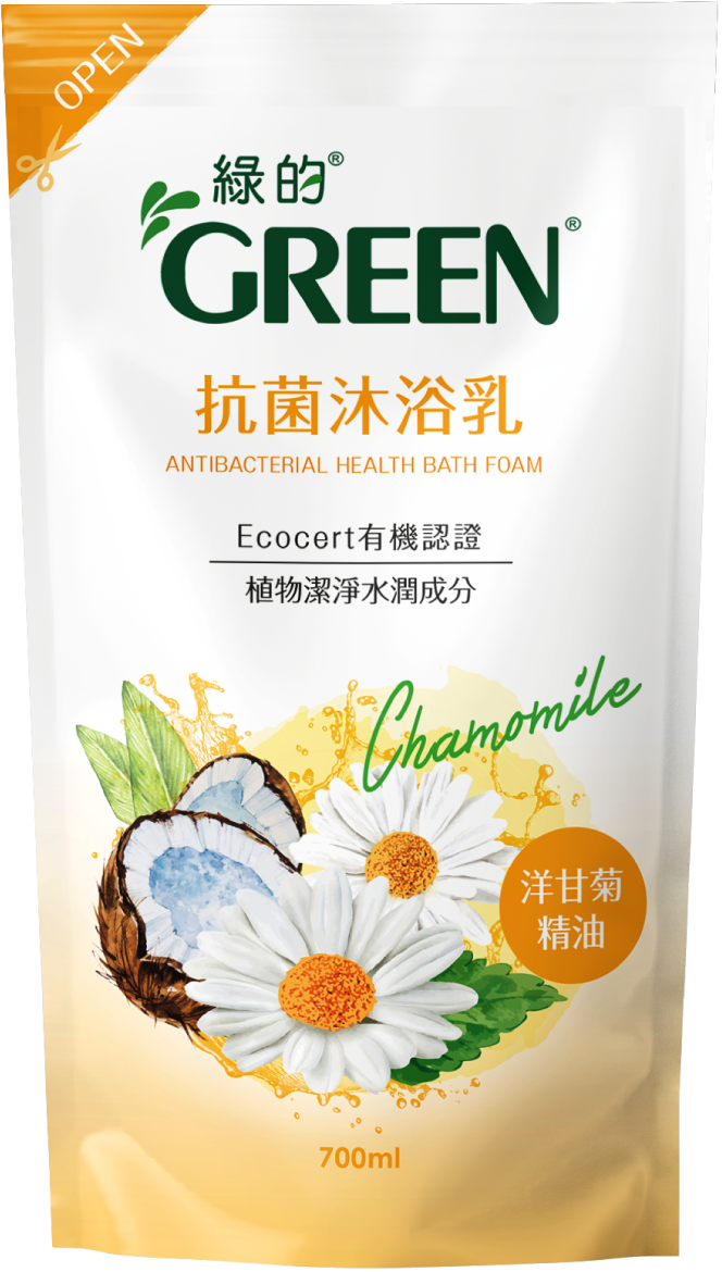 綠的抗菌沐浴乳-洋甘菊