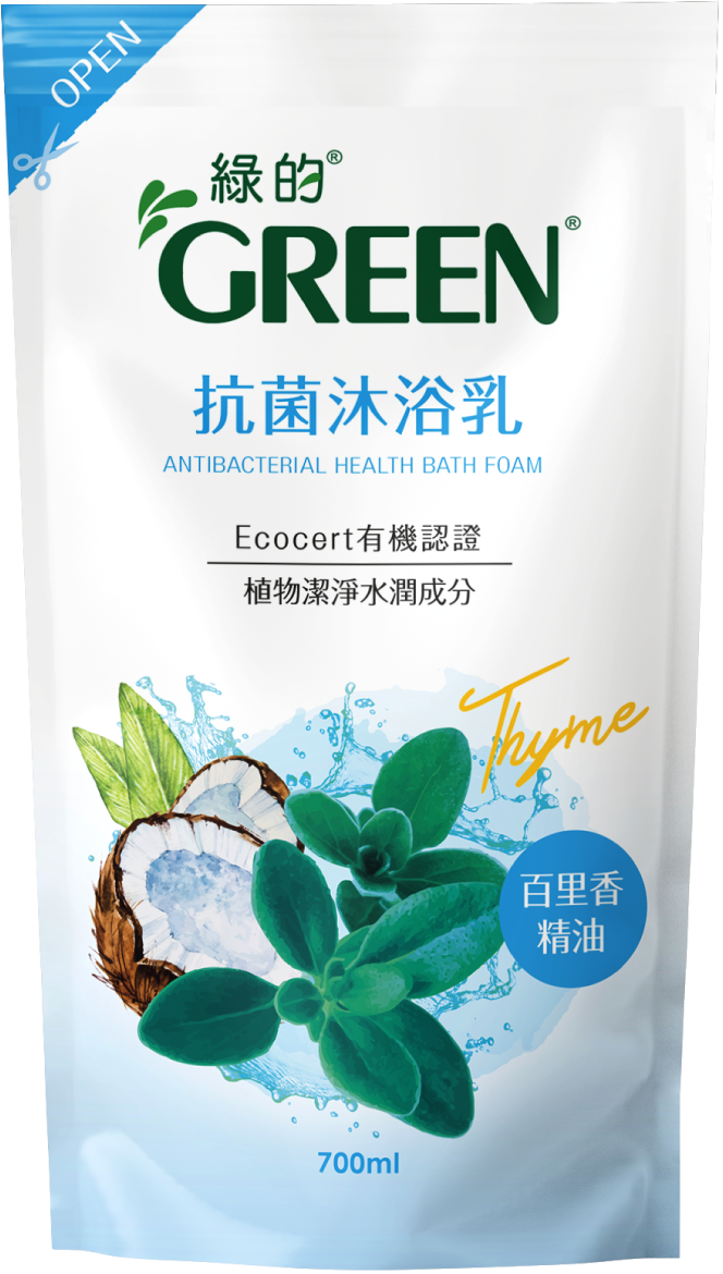 綠的抗菌沐浴乳-百里香