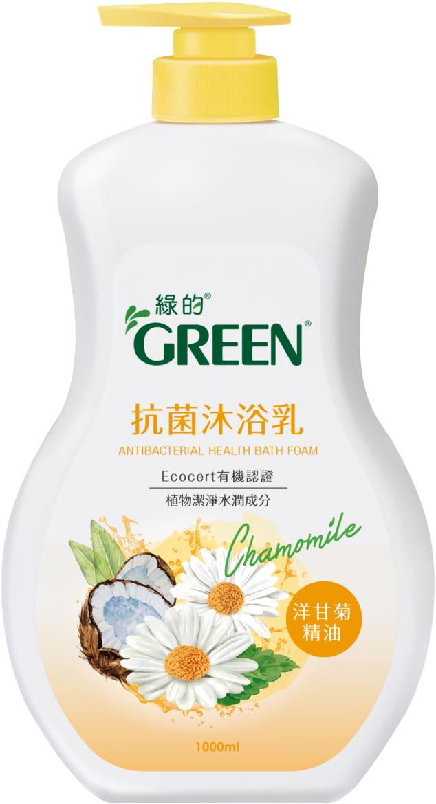 綠的抗菌沐浴乳－洋甘菊