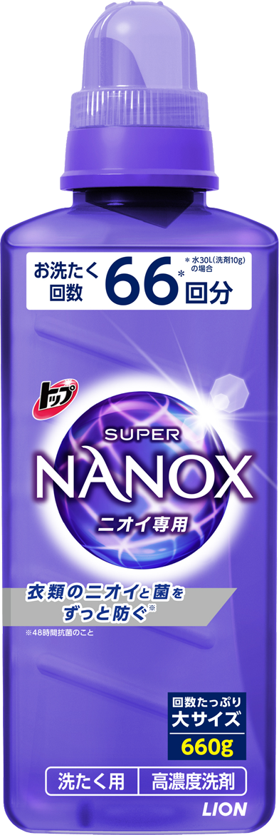 日本獅王奈米樂超濃縮抗菌洗衣精660g