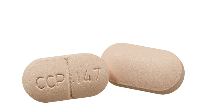 佐淨菌膜衣錠 500 毫克