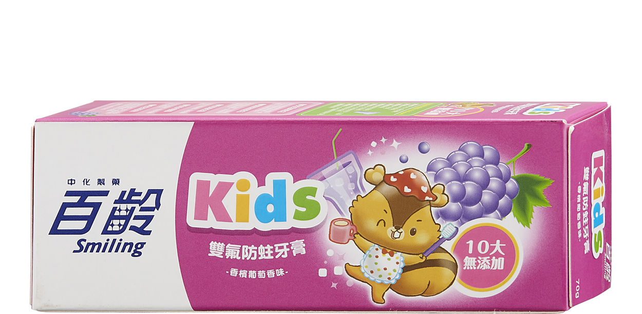 百齡雙氟防蛀兒童牙膏-香檳葡萄