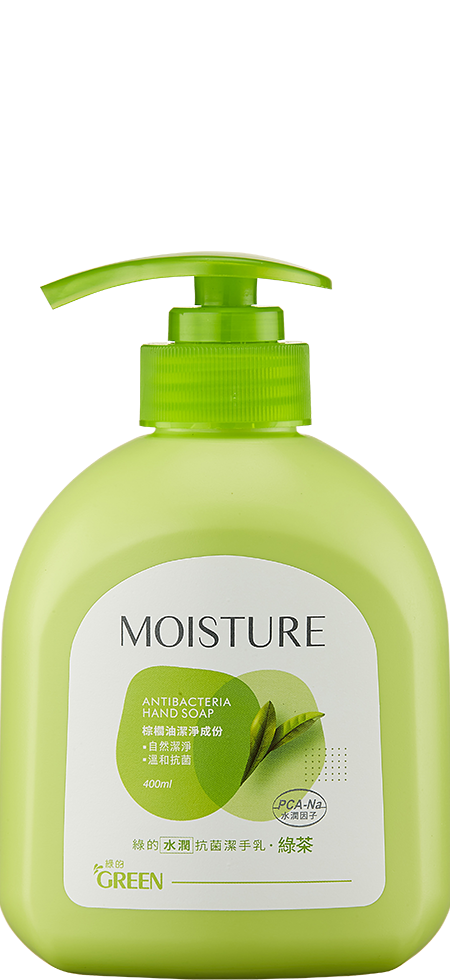 綠的水潤抗菌潔手乳-綠茶
